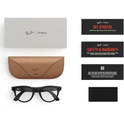 Умные очки Ray-Ban Headliner Matte Black M Clear — фото 5