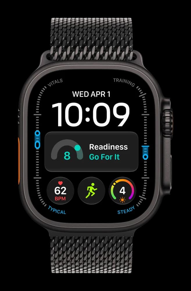 Смарт-часы Apple Watch Ultra 4 49mm, Чёрный титан, Титановый миланский — фото 2
